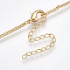 Brass Curb Chain Necklaces X-KK-T038-235G-1-3