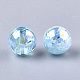 Perles en plastique transparentes OACR-S026-6mm-09-2