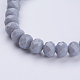 Opake Vollton-Kristallglas Perlen Stretch-Armbänder BJEW-JB03498-03-2