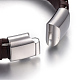 Leather Cord Bracelets BJEW-E352-11A-P-3