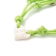 Polyester & Spandex Cord Bracelet Sets BJEW-JB06367-05-4