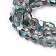 Electroplate Glass Beads Strands EGLA-F144-HP01-B-3