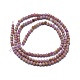 Natural Purple Mica Beads Strands G-G792-39-2