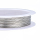 ラウンド銅ジュエリークラフトワイヤー  ビーズジュエリークラフト作り用  ニッケルフリー  銀  28ゲージ  0.3mm  約82.02フィート（25m）/ロール CW0.3mm006-4