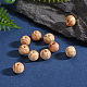 Perles en bois naturel non fini WOOD-Q027-8mm-01-LF-4