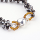 Bracelets de perles de verre demi-plaqué BJEW-JB03305-05-2