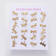 304 Stainless Steel Stud Earrings EJEW-L227-018G-1
