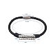 Unisex Leather Cord Bracelets BJEW-JB04775-2