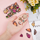 SUNNYCLUE 1 Box 56Pcs 14 Style Butterfly Wings Charms Butterflies Charm Insect Acrylic Double Sided Wing Charms for Jewelry Making Charms Earring Bracelet Necklace Keychain Supplies Adult Women Craft OACR-SC0001-11-3