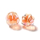 Perles acryliques irisées arc-en-ciel à placage uv bicolore TACR-D010-05I-3