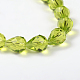 Faceted Drop Imitation Austrian Crystal Glass Bead Strands G-PH0010-17-10x8mm-2