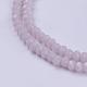 Chapelets de perle en verre opaque de couleur unie GLAA-F076-A12-3