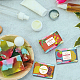 Ph pandahall 90 pieza de papel de embalaje de jabón Envoltorio de jabón de 9 estilos Cinta de papel para envolver jabón de frutas abstractas Etiqueta de papel de jabón vertical Mangas de jabón Fundas para embalaje de barra de jabón casera DIY-WH0399-69Z-5