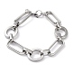 304 bracelets en acier inoxydable de la chaîne de maillons ovales BJEW-I293-03P-1