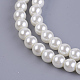 Brins de perles de verre teints écologiques HY-A008-6mm-RB002-3
