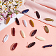 48Pcs Oval Plastic Cover Scarf Safety Pin JEWB-WH0023-57P-4
