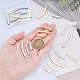 DICOSMETIC 24Pcs 3 Sizes Stainless Steel Curved Tube Beads Noodle Tube Beads Square Hole Beads Smooth Metal Loose Beads for Jewelry Making DIY Findings STAS-DC0001-96-2