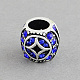 Legierung Rhinestone European Beads X-ALRI-S141-05-NR-1