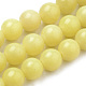 Chapelets de perles en jade citron naturel G-S259-46-4mm-1