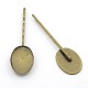 Diy antiken Bronze Eisen Haarklammer Zubehör für die Schmuckherstellung X-PHAR-A001-AB-1