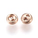 Alloy Buttons PALLOY-WH0037-01RG-3mm-1