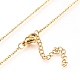 Brass Cubic Zirconia Pendant Necklace & Stud Earring Jeweley Sets SJEW-L154-11G-6