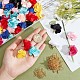 Chgcraft fai da te fiori di stoffa orecchini a goccia kit per la creazione DIY-CA0004-13-3