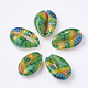 Printed Natural Cowrie Shell Beads X-SHEL-S274-27-2