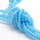 Collane di perle di vetro Lariat NJEW-O059-04I-3