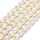 Fili di perle di perle d'acqua dolce coltivate naturali PEAR-E016-083-1