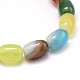 Dyed Natural  Agate Barrel Beads Strands G-P100-06-3