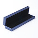 PUレザーネックレスボックス  長方形  藤紫色  22x5.6x3.4cm OBOX-G010-03A-1