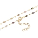 Natürliche Achat handgemachte Perlenketten Halskette Herstellung NJEW-JN03165-2