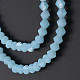 Sfaccettate perline bicono opale fili EGLA-P017-01B-3