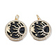 Подвески из латуни с прозрачным фианитом KK-N232-475-2