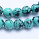 Chapelets de perles en turquoise synthétique G-F531-6mm-J01-3