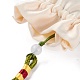 ブロケードサシェバッグ  巾着花柄刺繡バッグ  タッセル付きの長方形  オリーブ  42cm  バッグ：12.5x8.8x0.2センチメートル  ビーズ：0.8~0.9のCM  タッセル：12.5x1cm ABAG-H108-03E-6