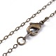 (vente de bijoux pour fêtes d'usine) colliers avec pendentif en fil de soie glacée NJEW-JN02520-M-4