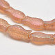 Frosted Electroplate Glass Fish Beads Strands EGLA-M001-A03-1