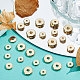 Beebeecraft 60 Stück 3 Größen flache runde Abstandsperlen aus 24 Karat vergoldetem Messing Heishi lose Perlen zur Schmuckherstellung für DIY-Armband-Ohrring-Halskette KK-BBC0003-56G-4