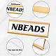 Nbeads 6sets 2 цвета дисплей товарной этикетки из алюминиевого сплава ODIS-NB0001-23-4