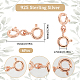 SUNNYCLUE 1 Box 6Pcs Necklace Lobster Clasps 925 Sterling Silver Double Opening Lobster Claw Clasps Rose Gold Lobster Clasp Extenders 0.6inch Small Shortener Bracelets Extension for Jewelry Clasps STER-SC0001-22RG-2