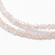 Chapelets de perles en verre électroplaqué EGLA-J144-HR-C07-3