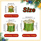 Ahadermaker 6 bolsa decoraciones colgantes de tambor láser de espuma con tema navideño AJEW-GA0005-89-2