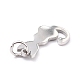 201 Stainless Steel Pet Charms STAS-D176-01P-4