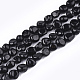 Natural Black Tourmaline Beads Strands G-T108-24-1