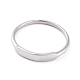 304 anillo de dedo de banda lisa de acero inoxidable para mujer RJEW-L103-06-P-2