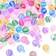 100 pezzo di perle di pietra di luna sintetica G-YW0001-39B-2