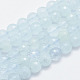 Chapelets de perles en aigue-marine naturelle G-F547-42-10mm-1