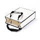 長方形の紙袋  ハンドル付き  ギフトバッグやショッピングバッグ用  ホワイト  22x16x0.6cm CARB-F007-01C-01-4